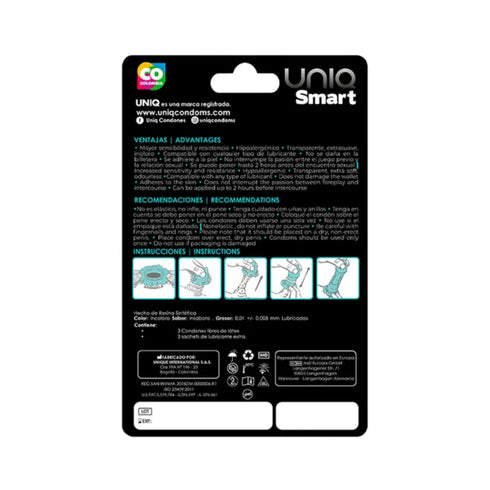 Uniq Smart condoms Pack 3