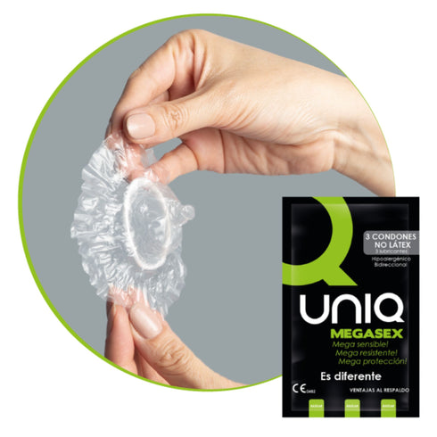 Uniq Megasex condoms Pack 3