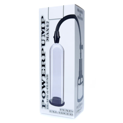 B-Series Power Pump Max 0.2 Black & Clear Penis Enlarger
