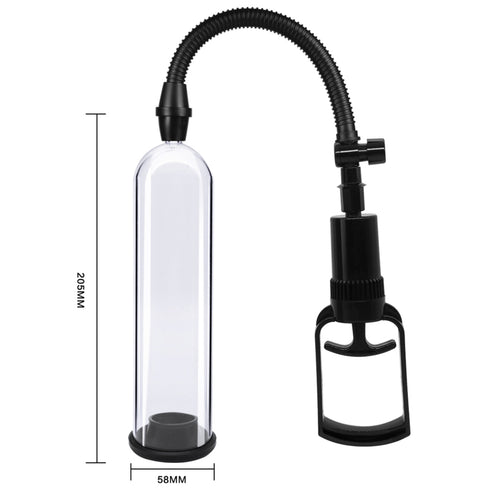 B-Series Power Pump Max 0.2 Black & Clear Penis Enlarger