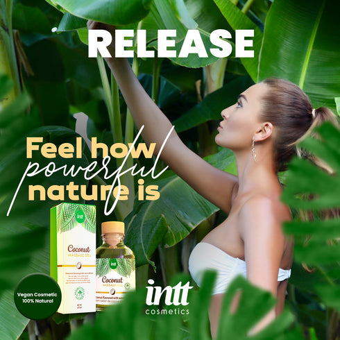 intt Vegan Coconut Kissable Massage Gel 1 fl.oz