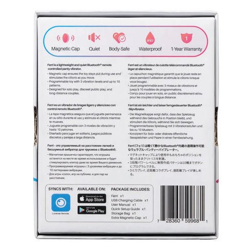 Lovense Ferri Magnetic App-Controlled Clitoral Vibrating Panty Massager