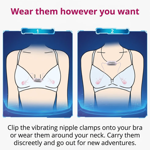 Lovense Gemini App-Controlled Vibrating Nipple Clamps