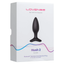 Retail box packaging view for the Lovense Hush 2 Bluetooth Remote-Controlled Butt Plug with a width of 1.5" (38mm) diameter.