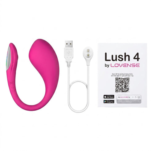 Lovense Lush 4 Bluetooth App-Controlled G-Spot Egg Pink
