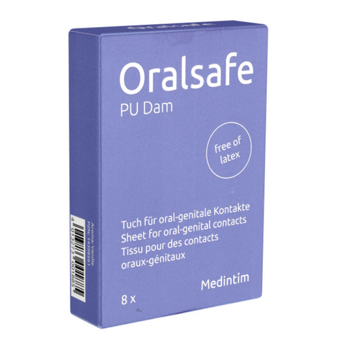 Oral Safe PU Vanilla Dams Pack 8