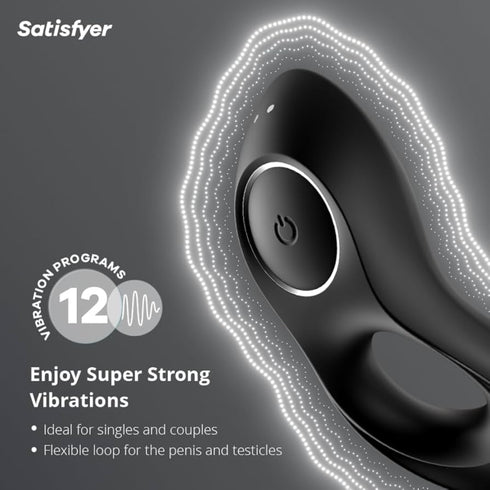 Satisfyer Legendary Duo C-Ring Black