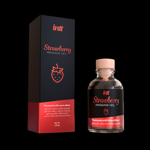 intt Strawberry Kissable Massage Gel 1 fl.oz