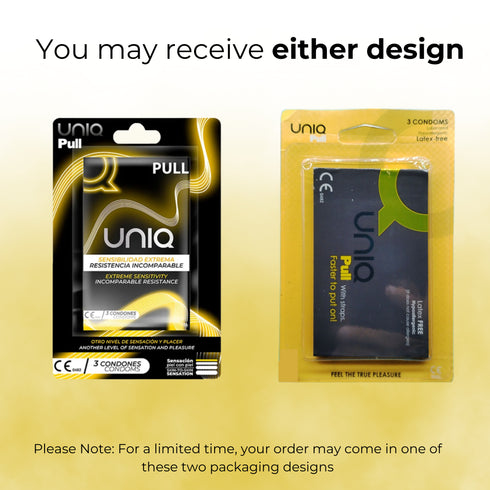 Uniq Pull condoms Pack 3