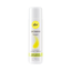 A white bottle of Pjur Woman Vegan water-based personal lubricant is centered against a white background.