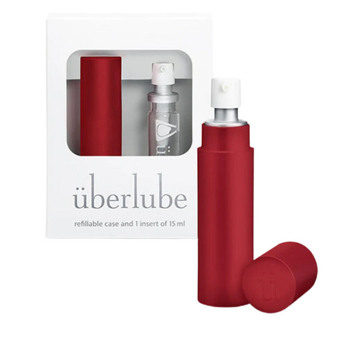 überlube Red Refillable Case & 1 insert 15 ml