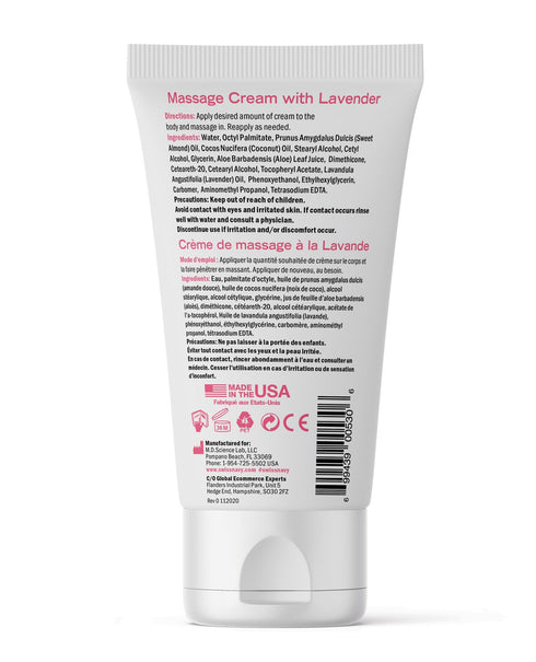 Swiss Navy Desire Massage Cream Lavender