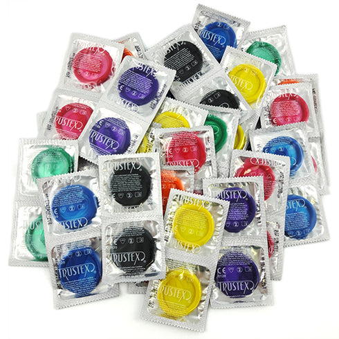 Trustex Assorted Colors Non-Lubricated