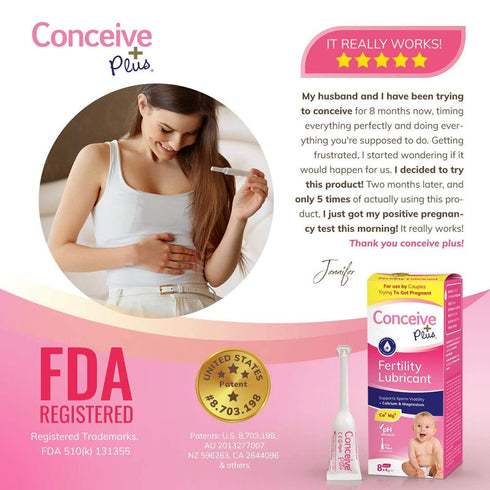 Sasmar Conceive Plus Fertility Lubricant 8x4g