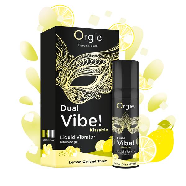 Orgie Dual Vibe Kissable Gel Lemon Gin & Tonic 0.5 fl oz