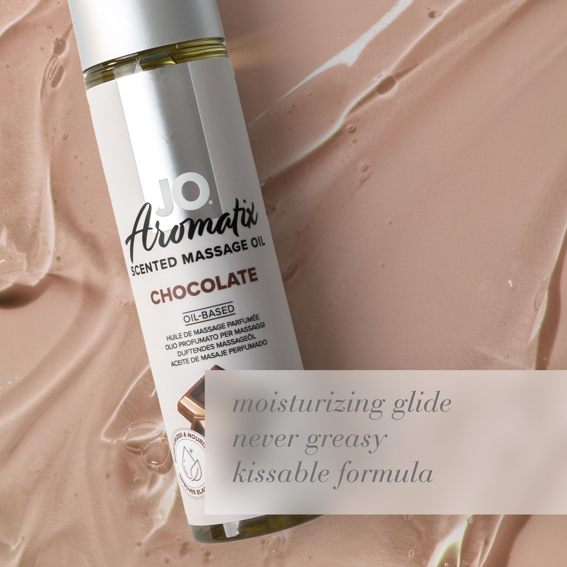 JO Aromatix Massage Oil Chocolate 4 fl oz Secondary image