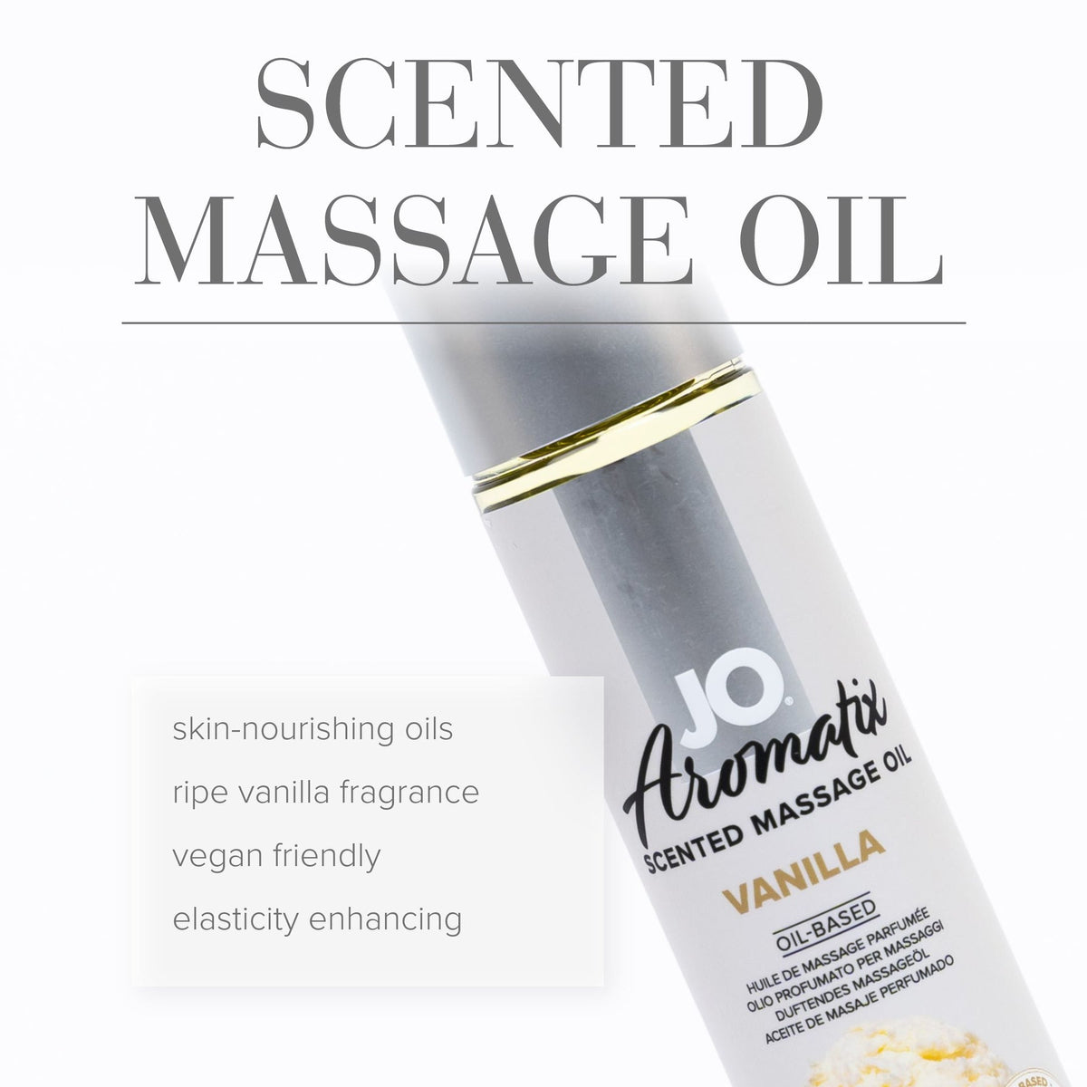 JO Aromatix Massage Oil Vanilla Oil-Based4 fl.oz