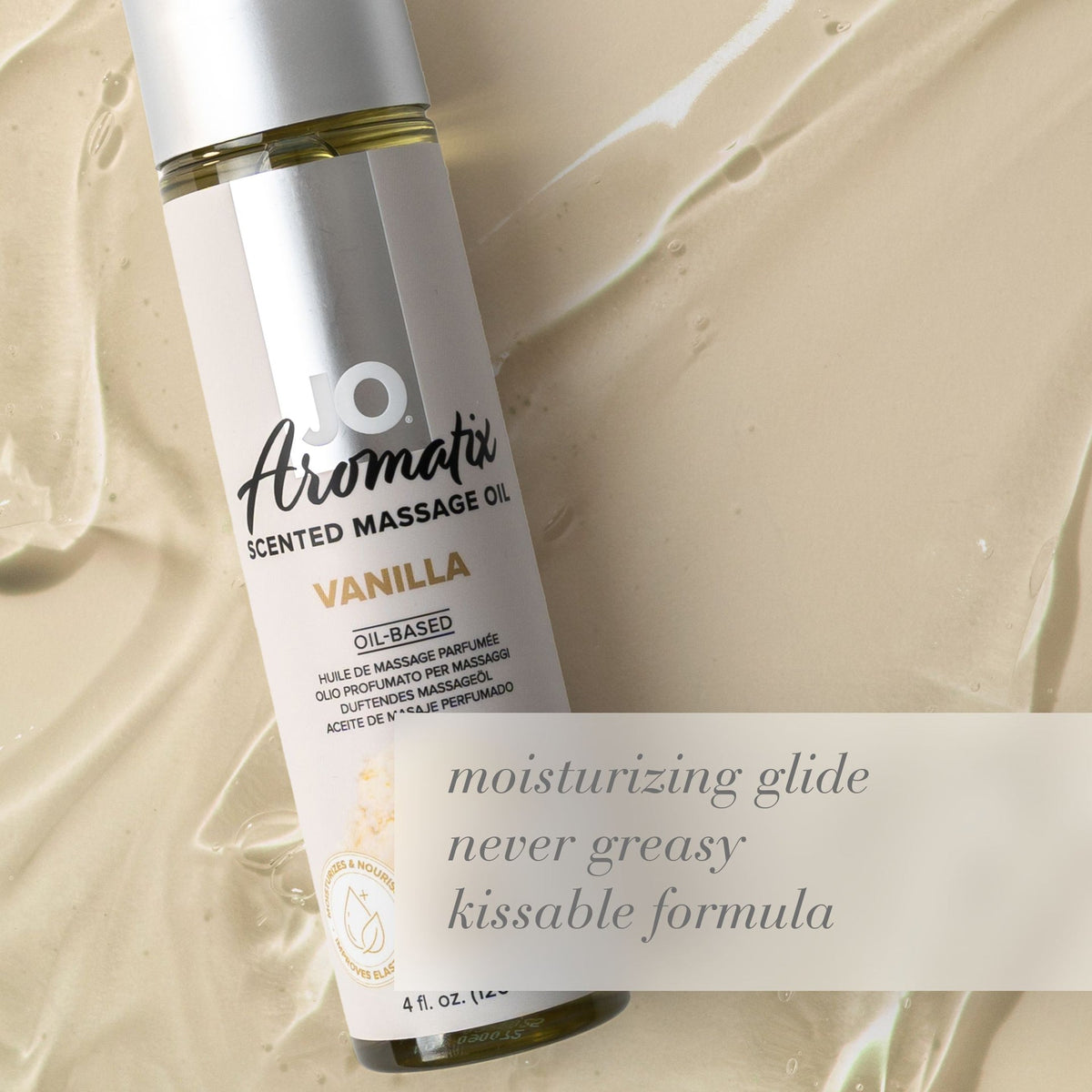 JO Aromatix Massage Oil Vanilla Oil-Based4 fl.oz