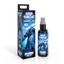Studio product shot featuring the 2 fl oz (59 ml) black spray bottle of Spearmint Numbing Spray next to its retail box, both decorated with blue ice-dragon artwork and a "Cooling Sensation!" badge.