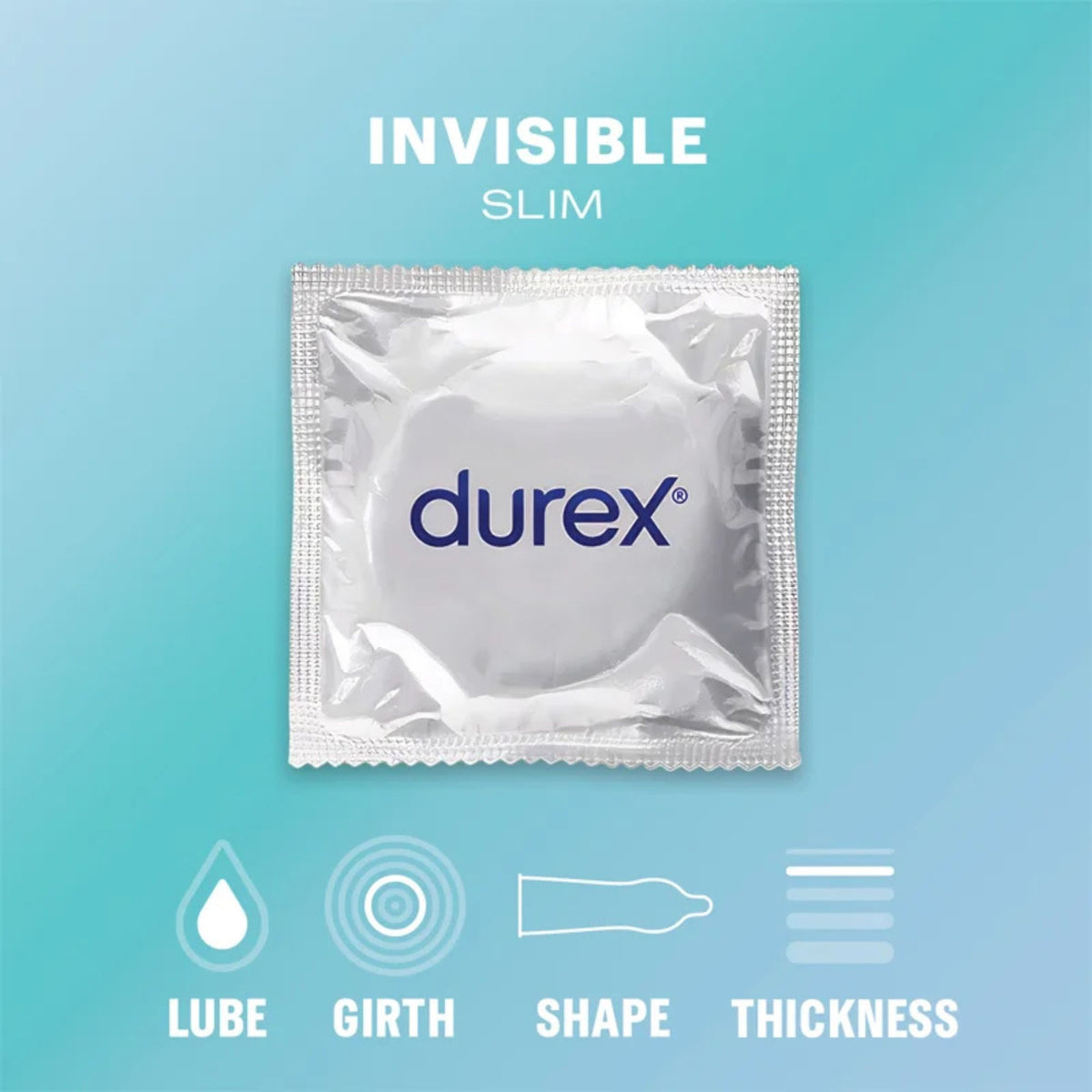 Durex INVISIBLE SLIM Condoms Box 10 ️ WorldCondoms