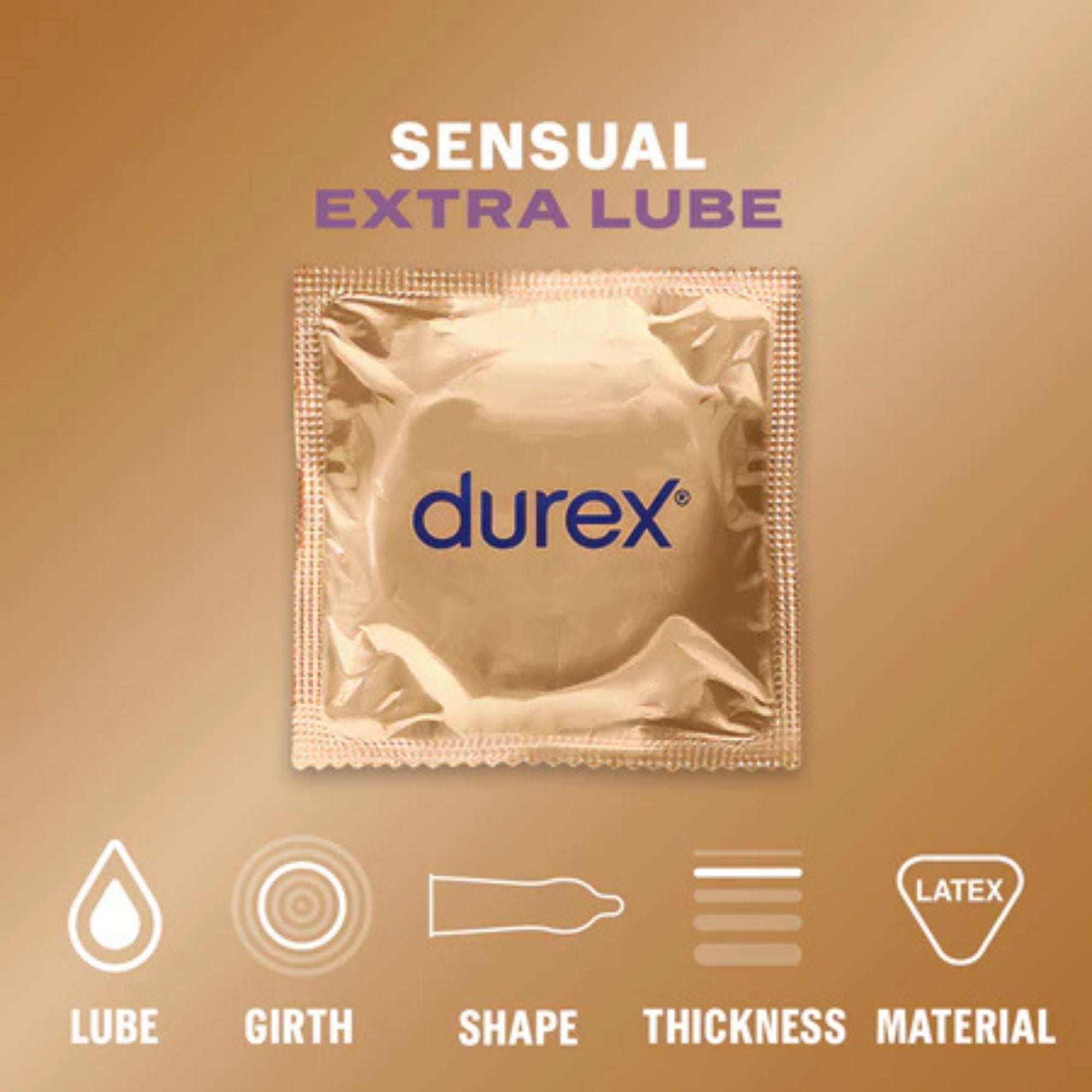 Durex Sensual EXTRA LUBE 20 Pack Secondary image