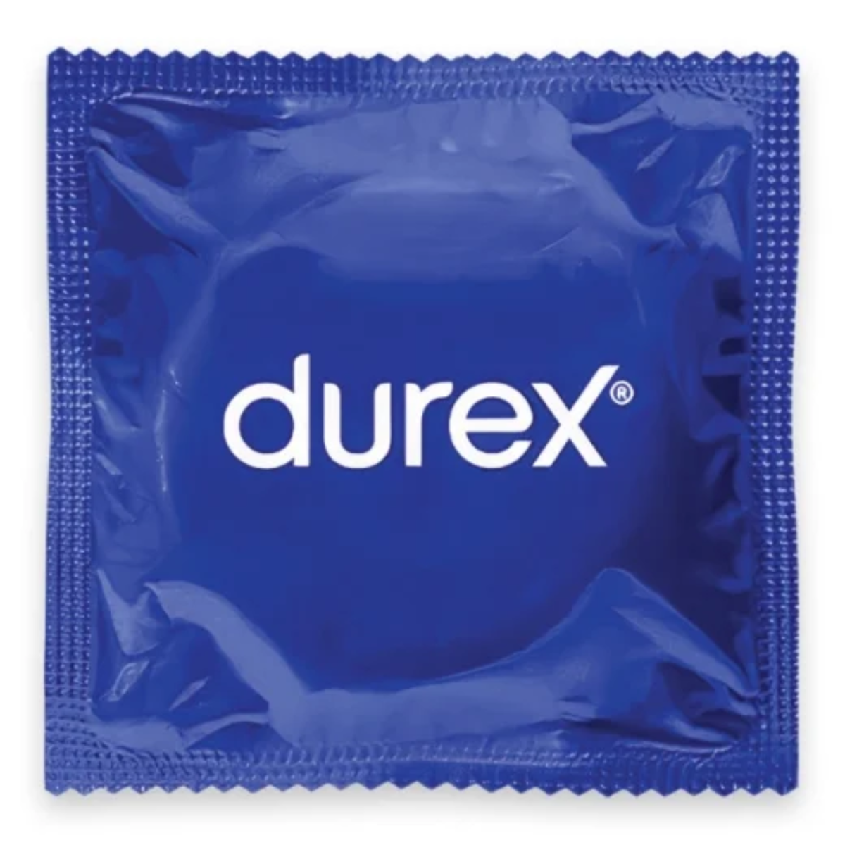 An image of an individually wrapped Durex Basic condom in a white background. Main image