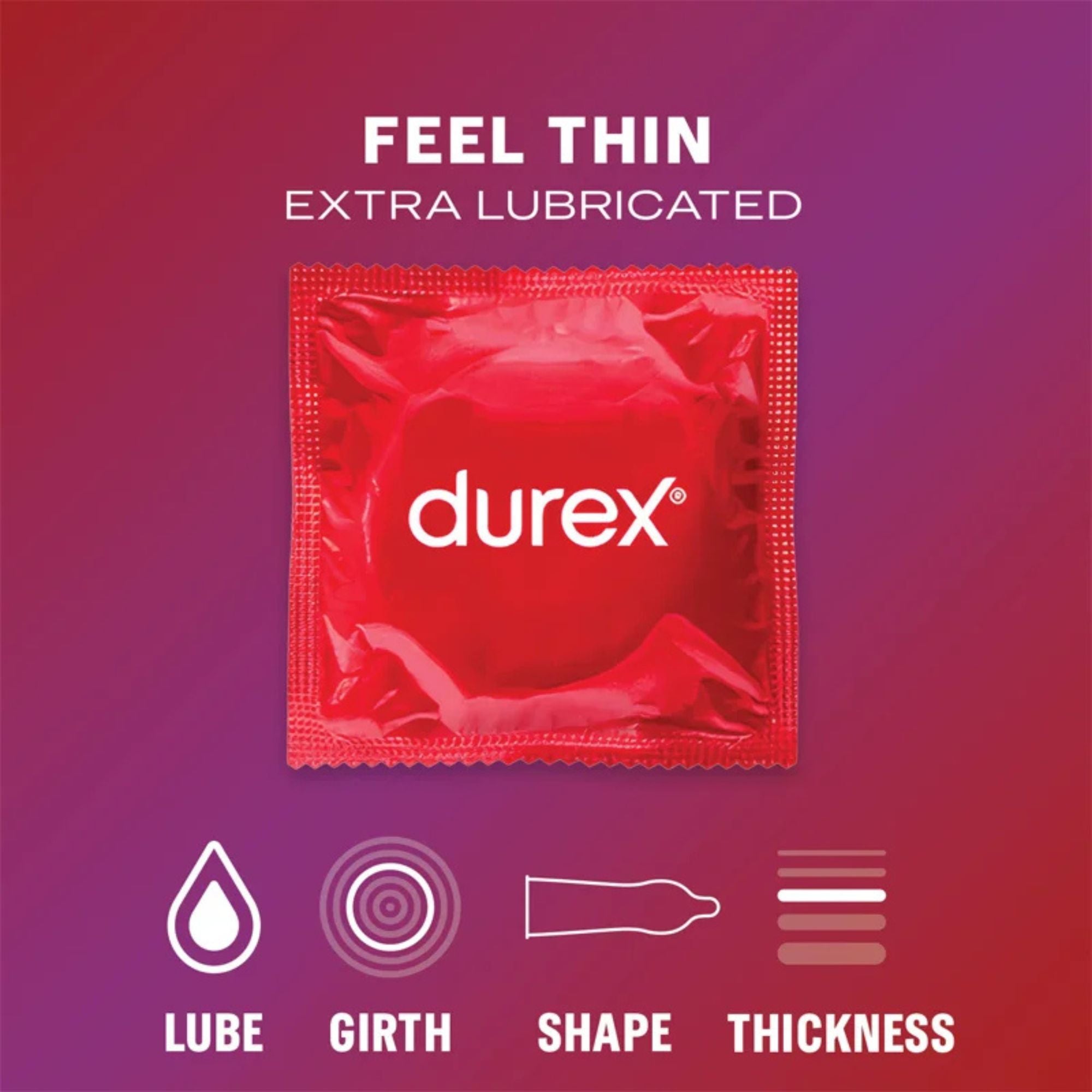 Durex Thin Feel Extra Lubricated 12 Pack Secondary image