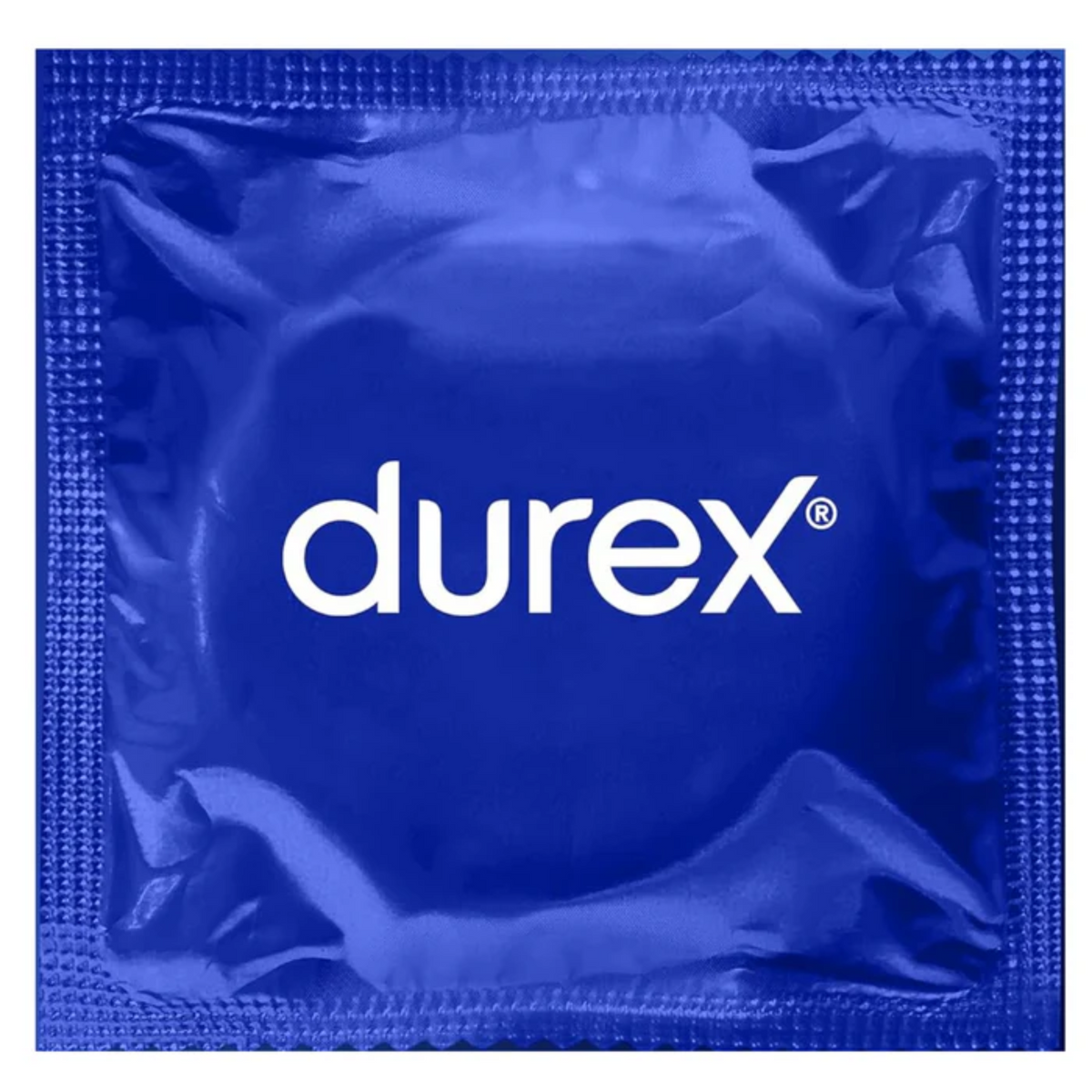 An image of individual dark blue Durex XL condom wrapper. Main image