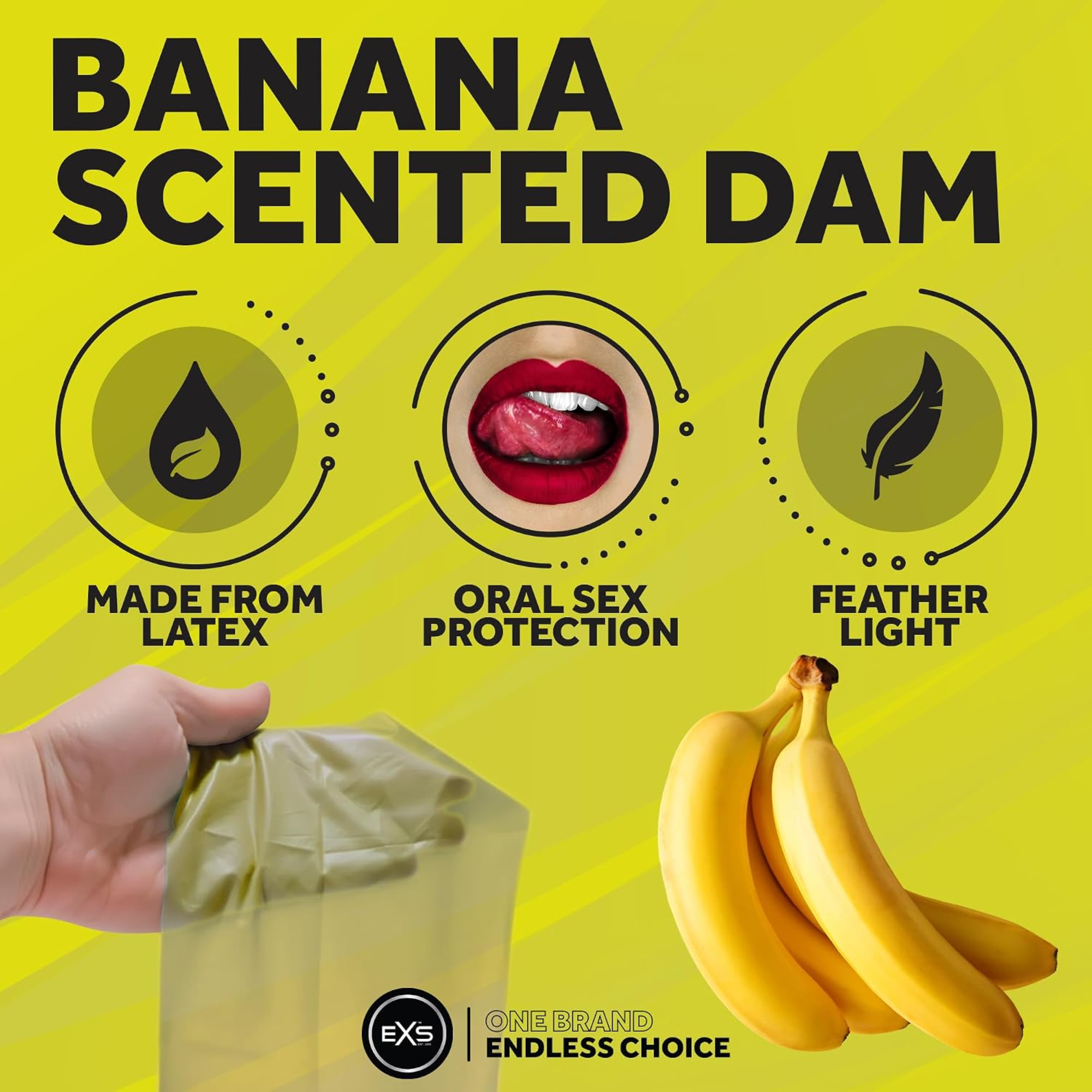 EXS Oral Dams Banana Secondary image