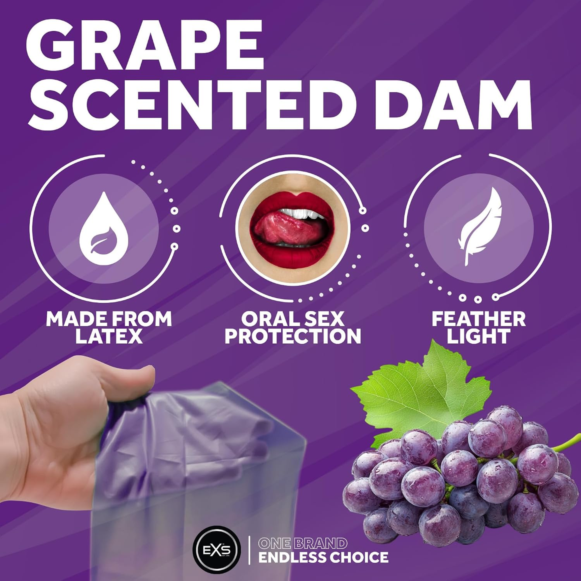 EXS Oral Dams Grape Secondary image
