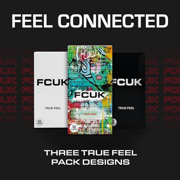 FCUK True Feel Condoms Black Box 12 | WorldCondoms
