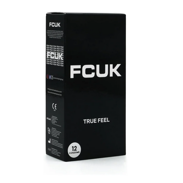 FCUK True Feel Condoms Black Box 12 | WorldCondoms