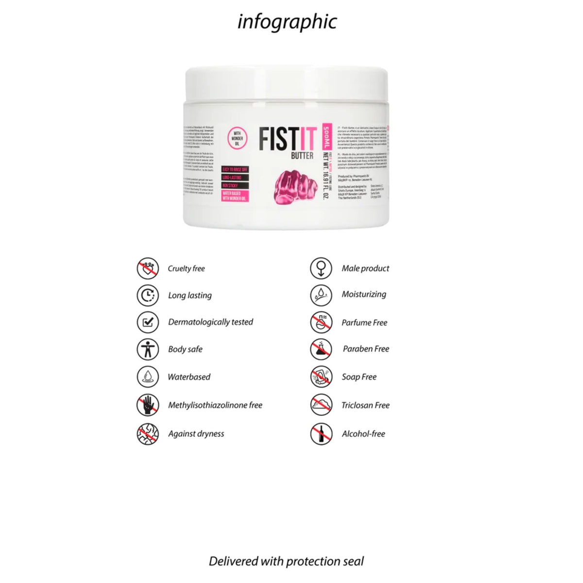 Fist It Waterbased Sliding Butter 17 fl oz