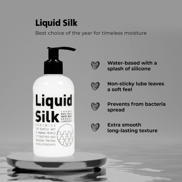 Liquid Silk 500ml Water-based luxury non-tacky lubricant