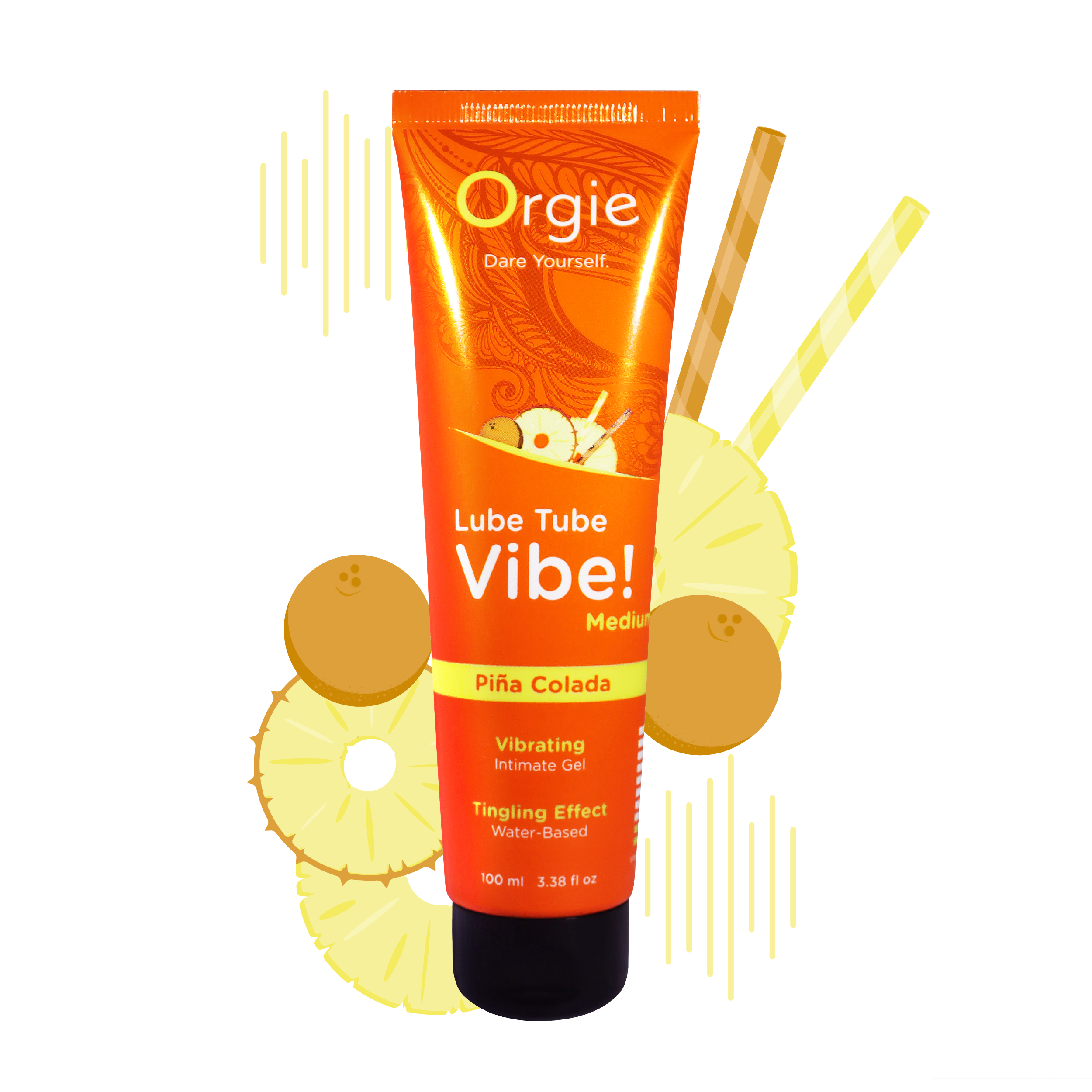 Orgie Lube Tube Vibe Pina Colada 100ml Secondary image