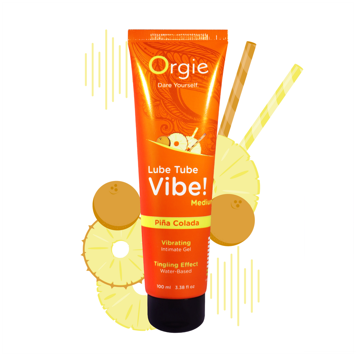 Orgie Lube Tube Vibe Pina Colada 3.38 fl oz