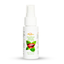 Front view of the 50 ml MyLove Deep Throat Pleasure Oral Spray in Green Tea & Mint flavor standing centered against a white backdrop. The label features fresh mint leaves surrounding a graphic of red lips licking with a tongue.