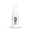 Front view of the 50 ml MyLove Men Stud Comfort Delay Med Spray bottle standing centered against a plain white backdrop. The label features a running horse/stud silhouette graphic underneath bold black typography.