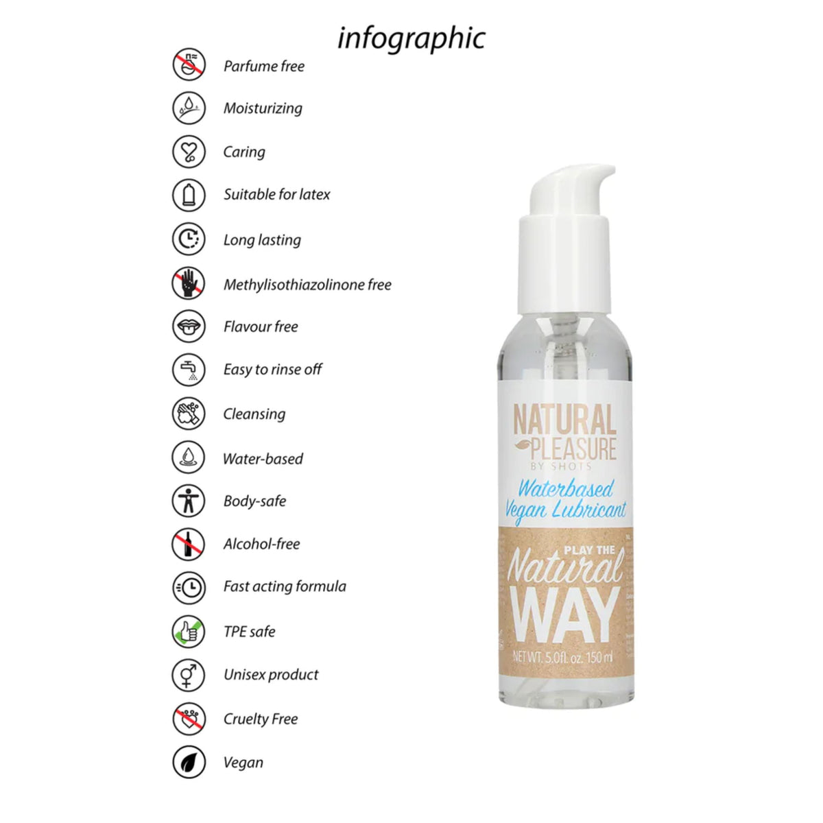 Natural Pleasure Vegan Waterbased 5 fl oz
