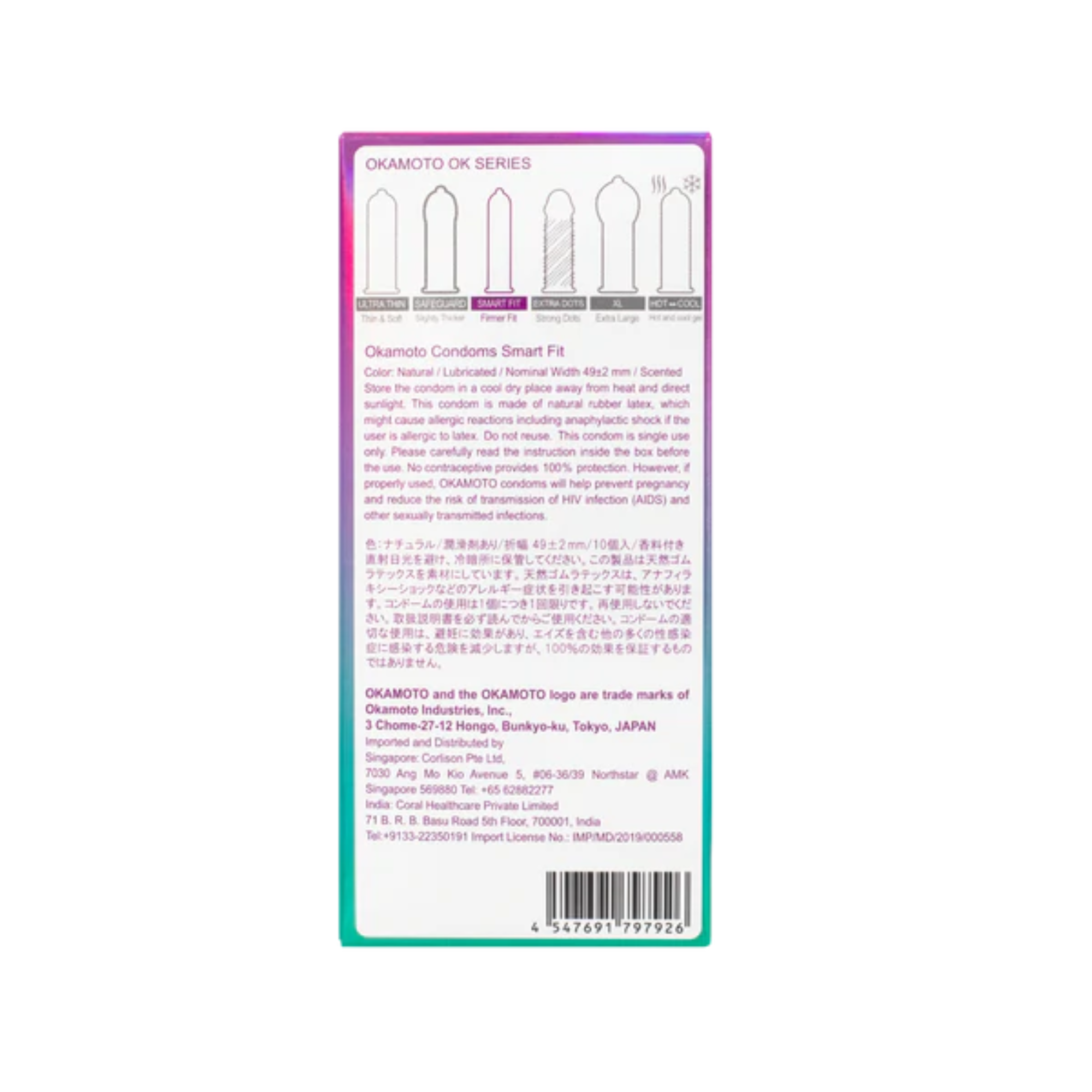 Okamoto Smart Fit 10 Pack Secondary image