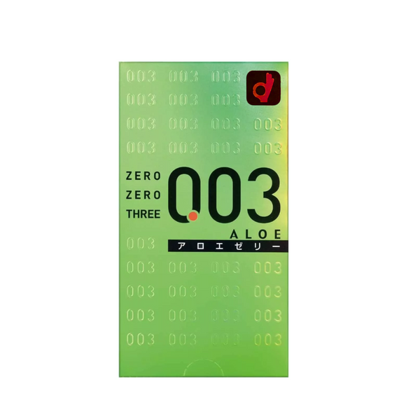 Okamoto 003 Aloe Box of 10 Front