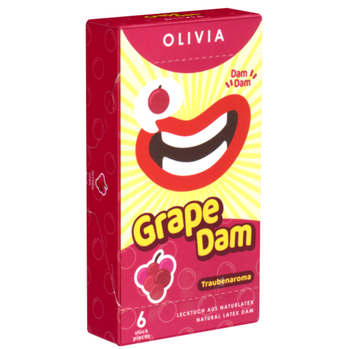 Olivia Grape Dams Pack 6 | WorldCondoms Main image
