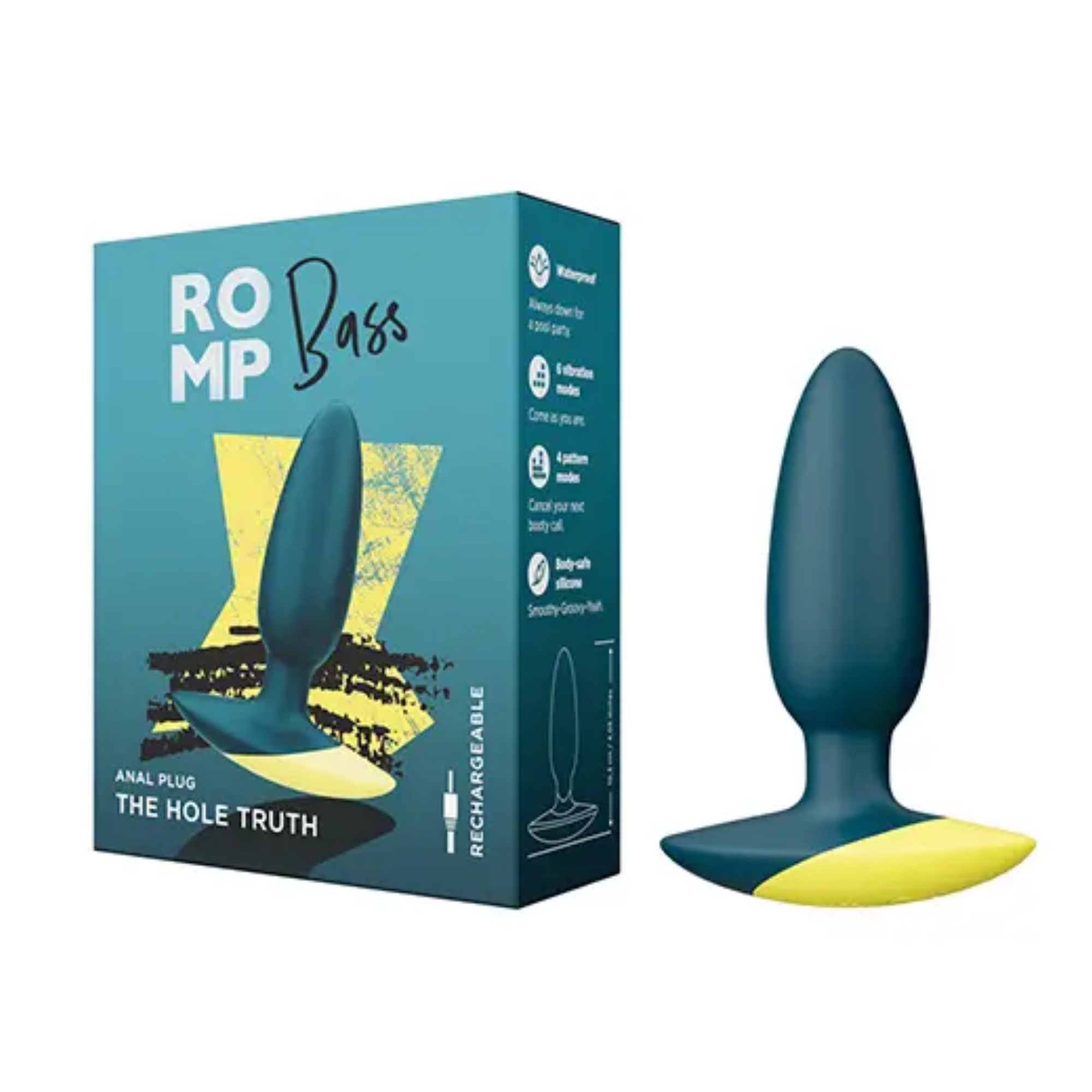 ROMP Bass Vibrating Anal Plug Teal Secondary image