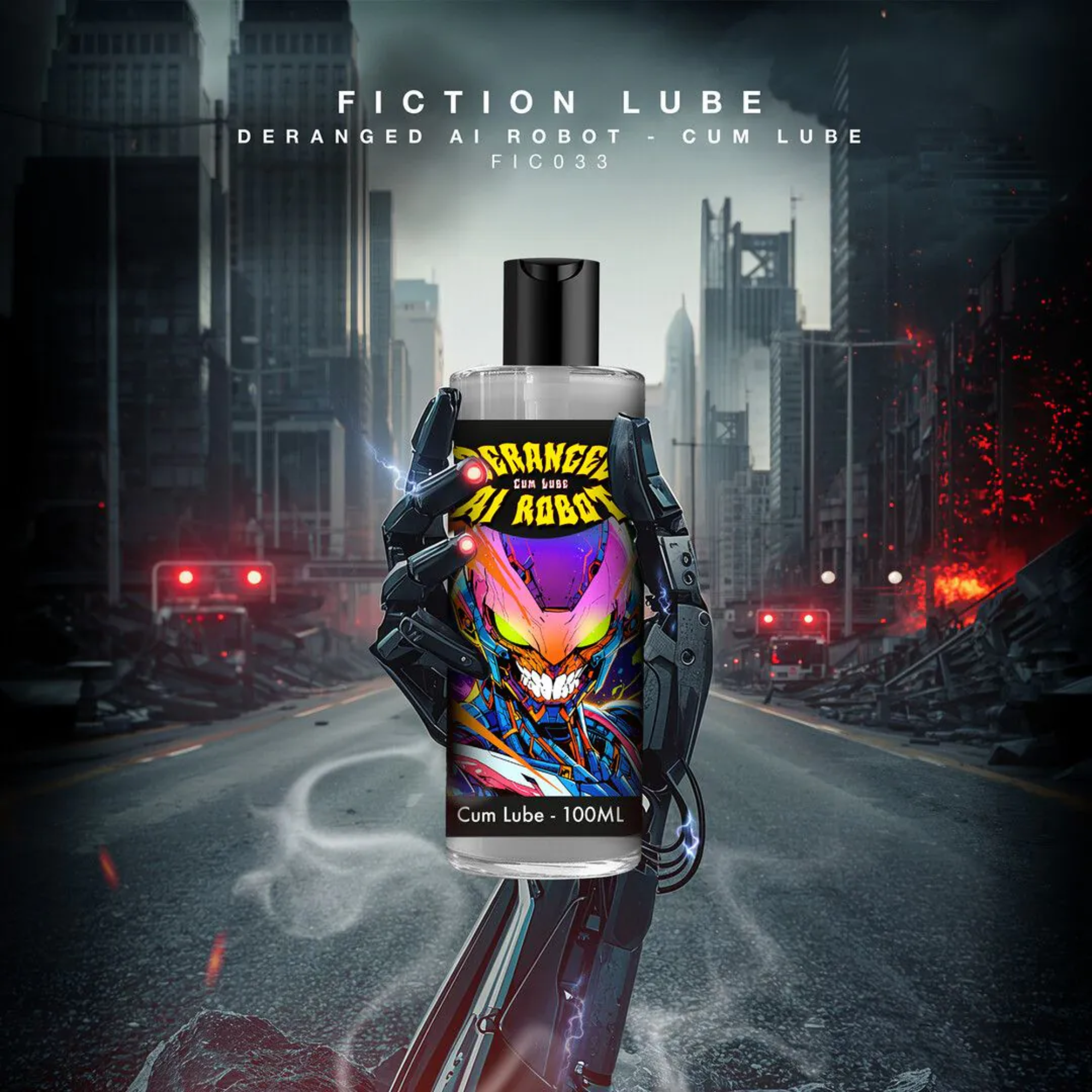 Shots Deranged AI Robot Cum Lube 3.4 fl oz Secondary image