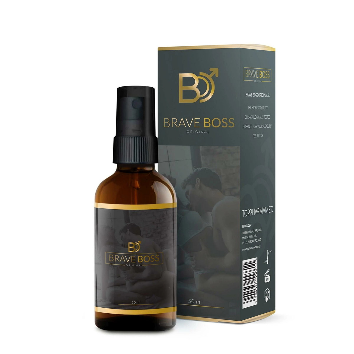 Toppharmamed Brave Boss Original Spray 1.7 fl.oz Main image