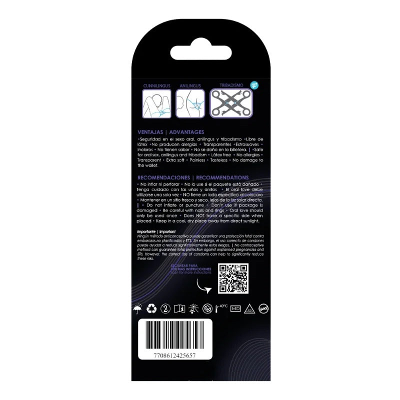 Uniq Oral Love Dental Dams 3 Pack Secondary image