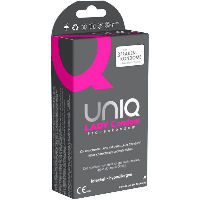 Uniq Lady Female Condoms 3 Pack Secondary image