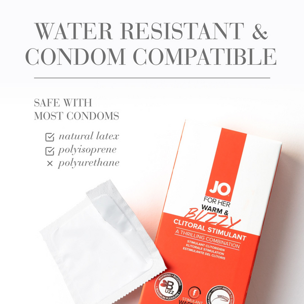 System JO BUZZY & WARM Stimulant 10ml - water resistant