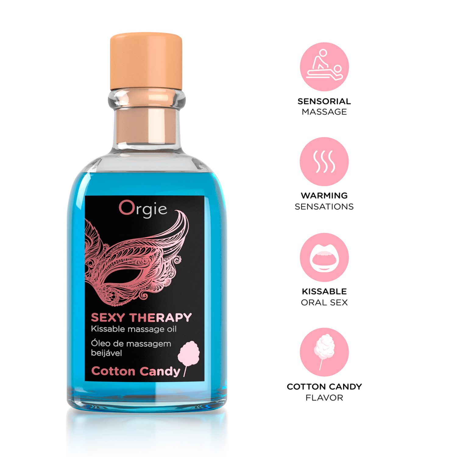 Orgie Sexy Therapy Massage Kit Cotton Candy 100ml Secondary image
