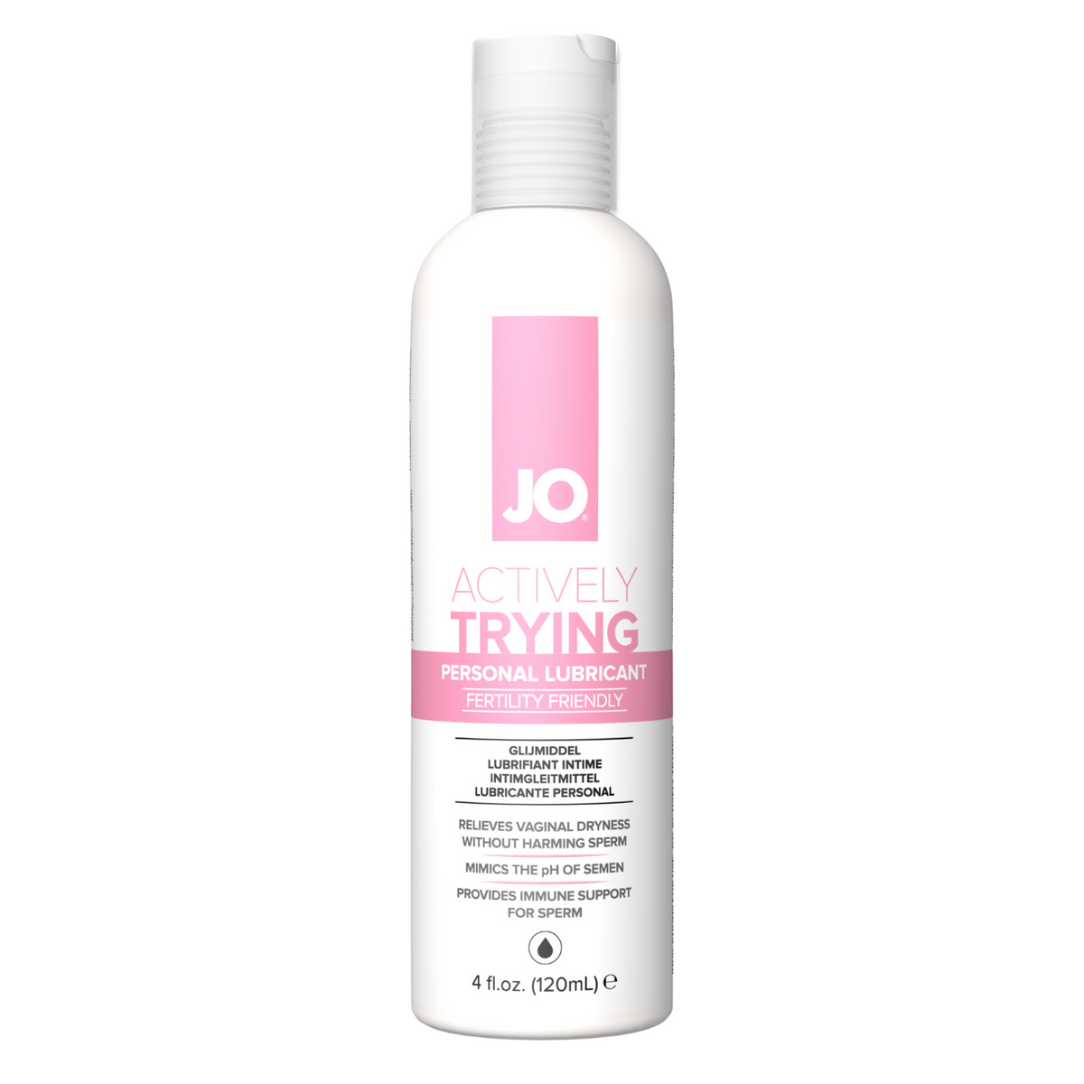 JO Actively Trying Fertility Friendly Water-Based Personal Lubricant 4 fl oz Main image